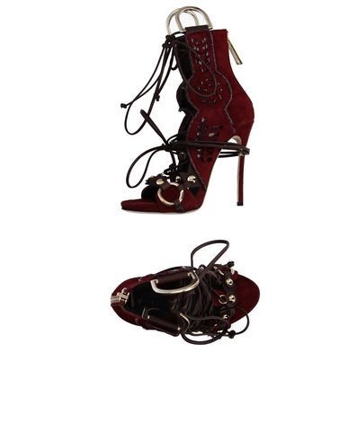 Embroidery Lace - Sandal Bulu Tipis Hak Tinggi Desain