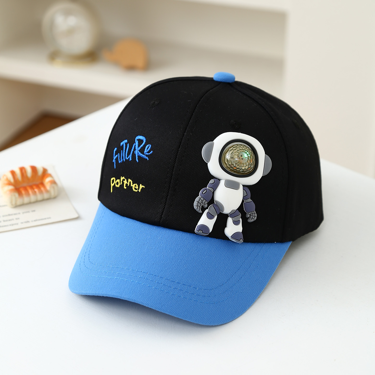 Embroidery Letter - Boneka Robot Karet Lembut Anak-anak dengan
