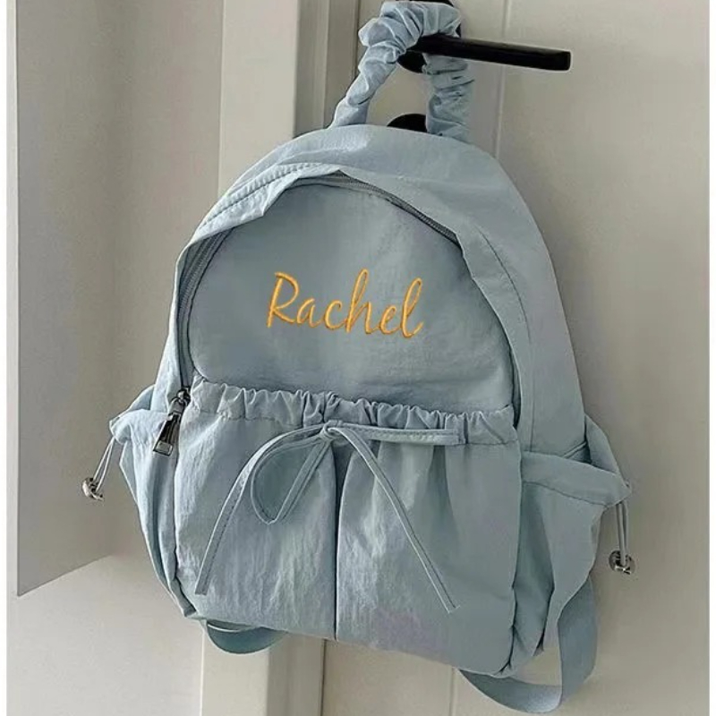 Embroidery Name Designs - Tas Ransel Serut dengan Nama yang
