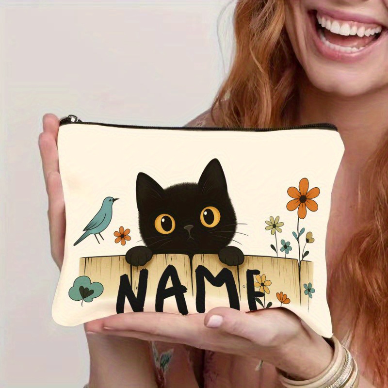 Embroidery Name Designs - Tas Makeup Personalisasi dengan Nama/Teks &