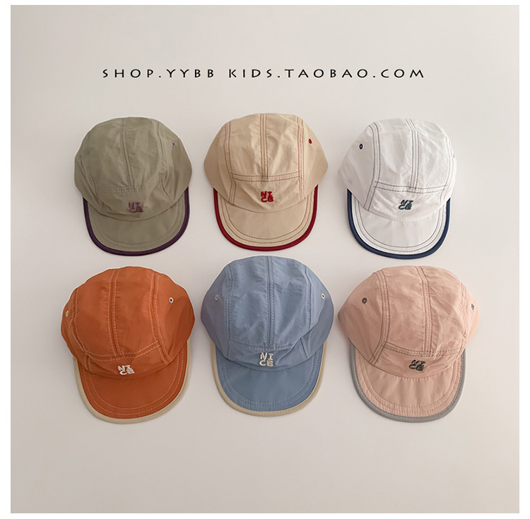 Embroidery Letter - Topi Cepat Kering Musim Panas untuk