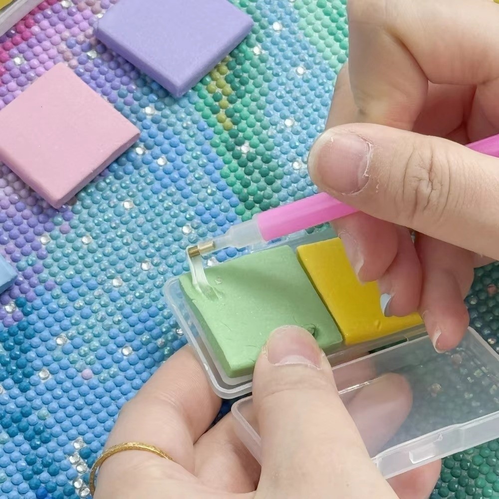 Embroidery Details - 1/2PCS Silikon Diamond Painting Clay Cross