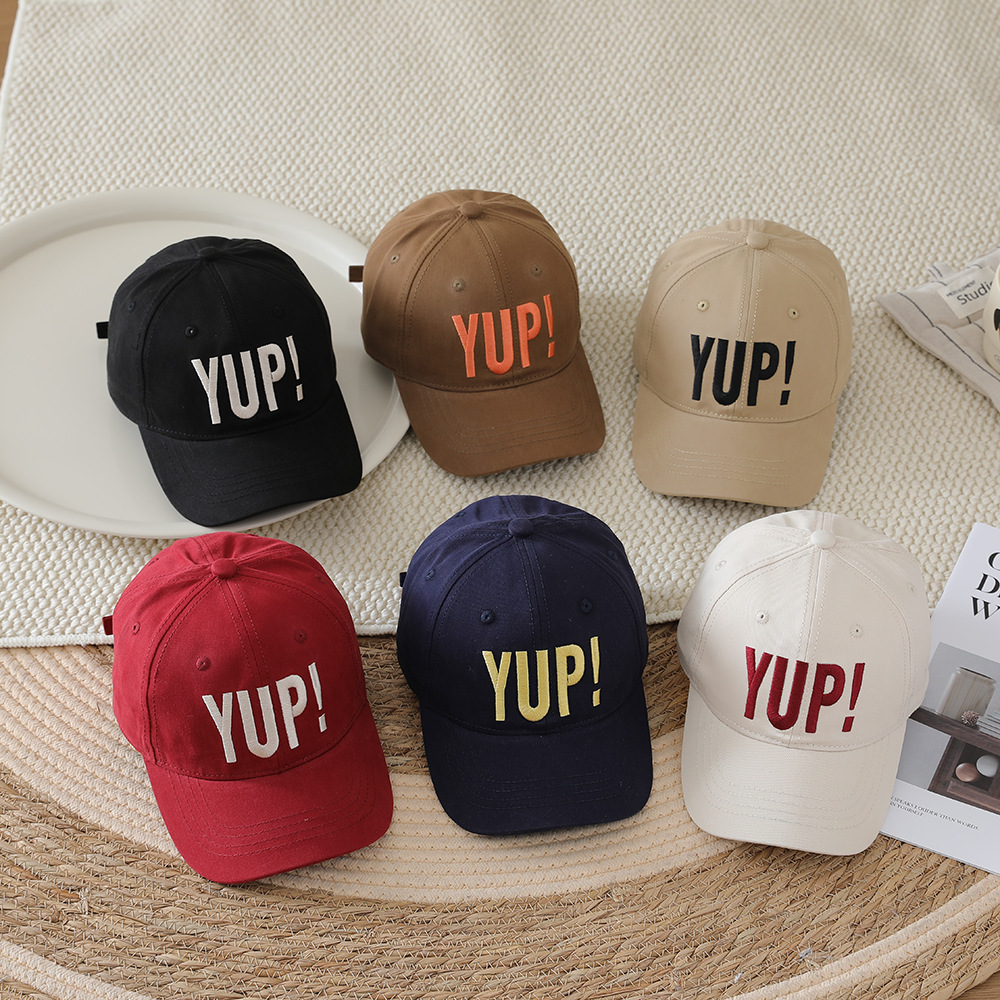Embroidery Letter - Topi Bisbol Anak-anak Topi Olahraga Luar