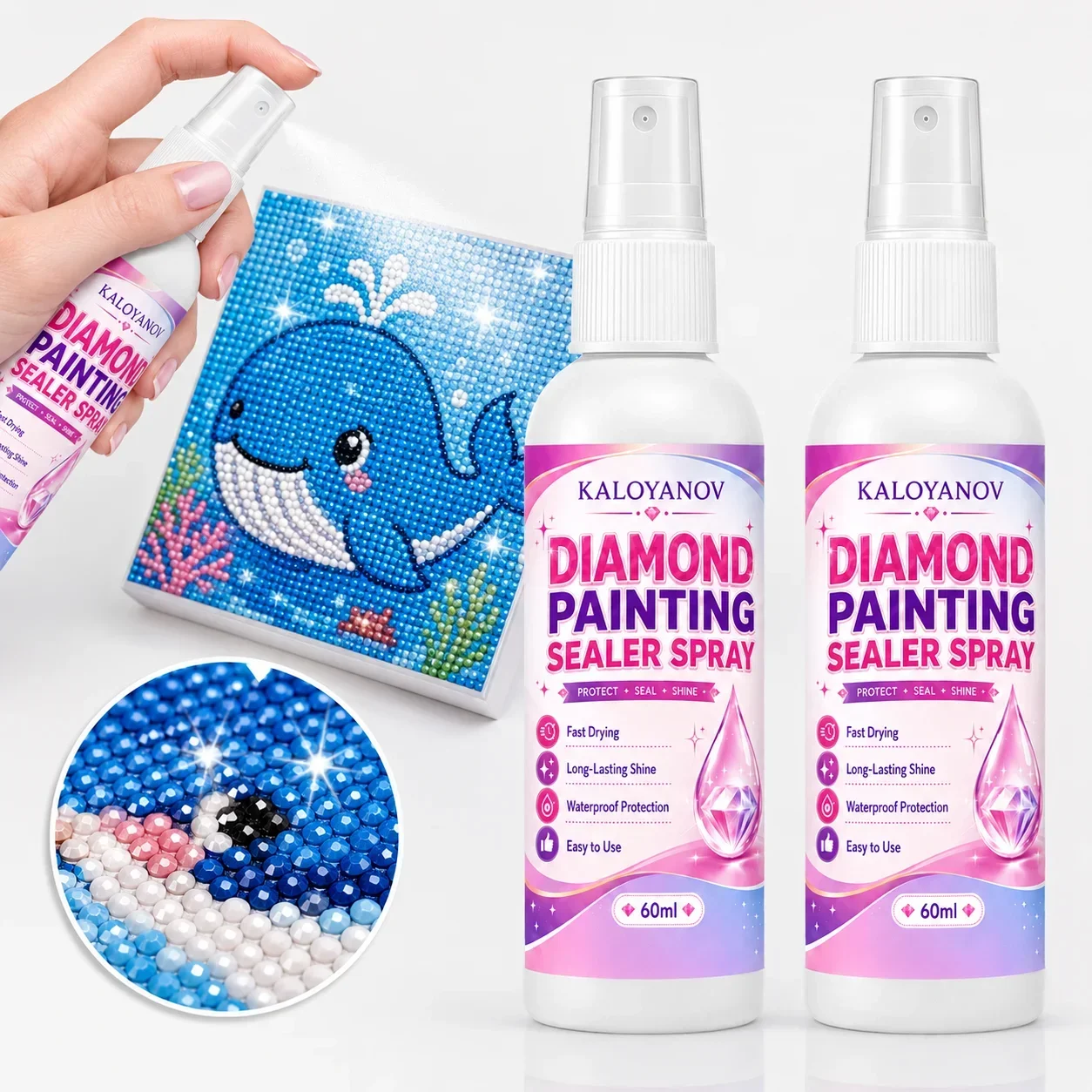Embroidery Uae - Semprotan Penyegel Lukisan Berlian 5D 60ML,