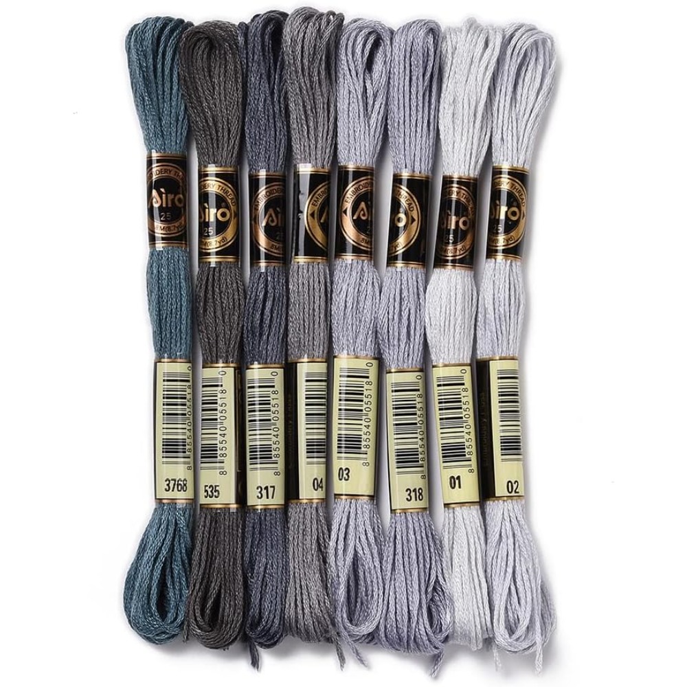 Embroidery Stitch - 8 Gulungan 70 Yard Gelang Persahabatan