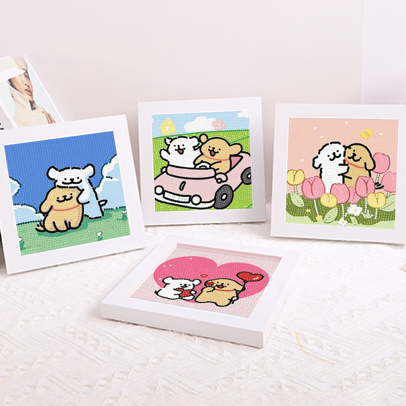Embroidery Service - Lukisan Dekoratif Bingkai Berlian Kristal Anak
