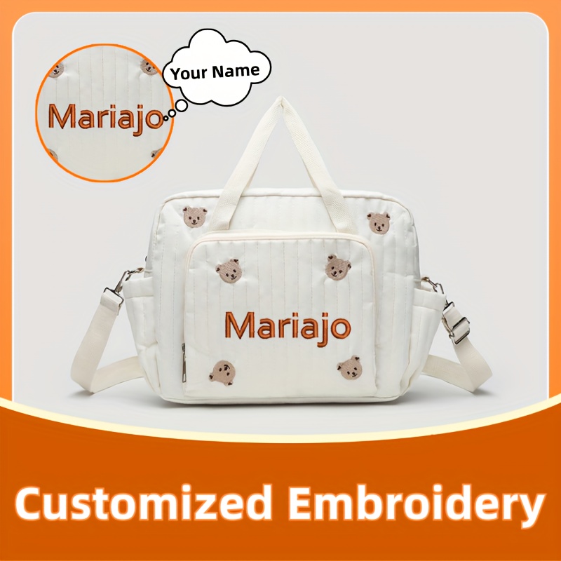 Embroidery Fonts - 1 Buah Tas Duffle Travel Pola
