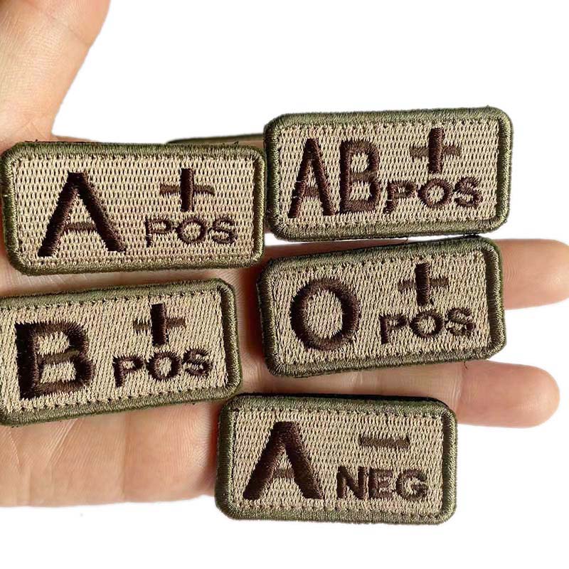 Embroidery Fonts - 4 Buah/A B AB O POS-NEG