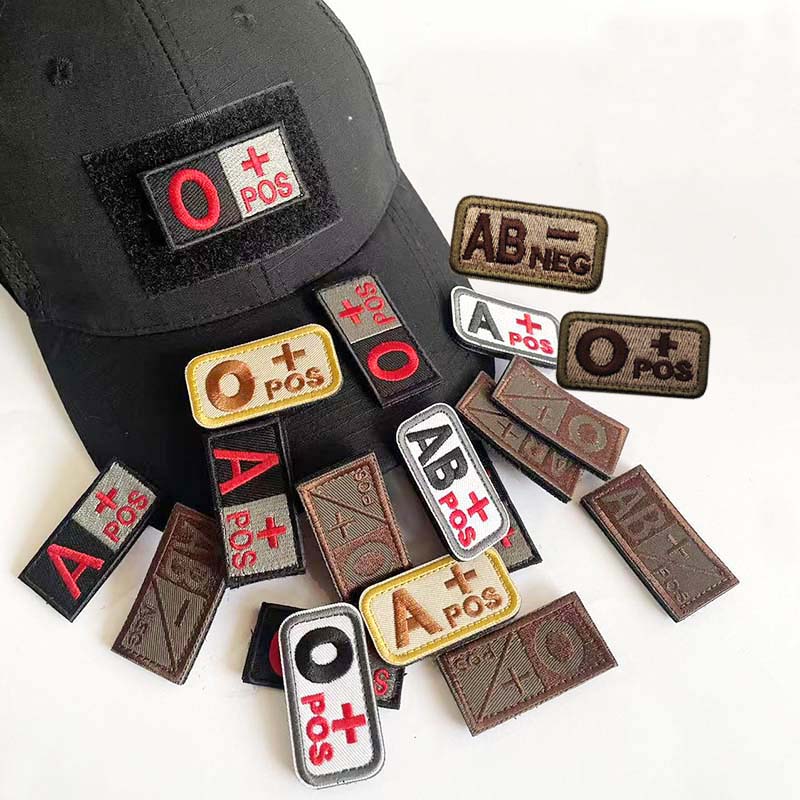 Embroidery Fonts - 5*2.5CM Patch kecil dengan Hook dan