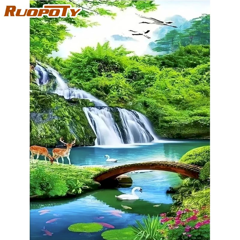 Embroidery Ideas For Bags - RUOPOTY Kit Lukisan Berlian untuk Dewasa,