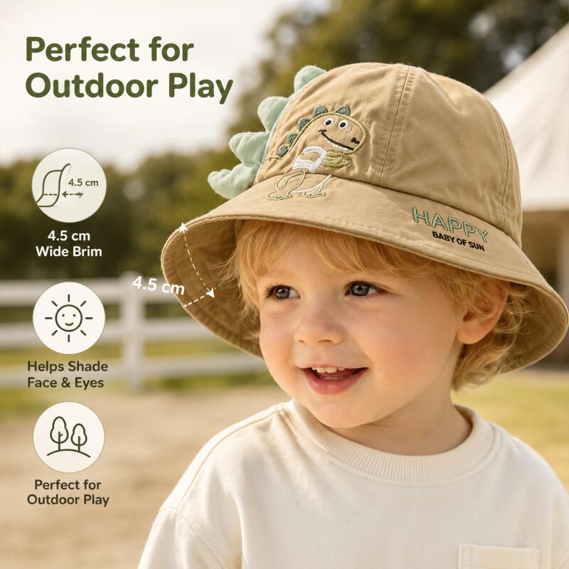 Embroidery Letter - Topi Ember Bayi Korea Topi Nelayan
