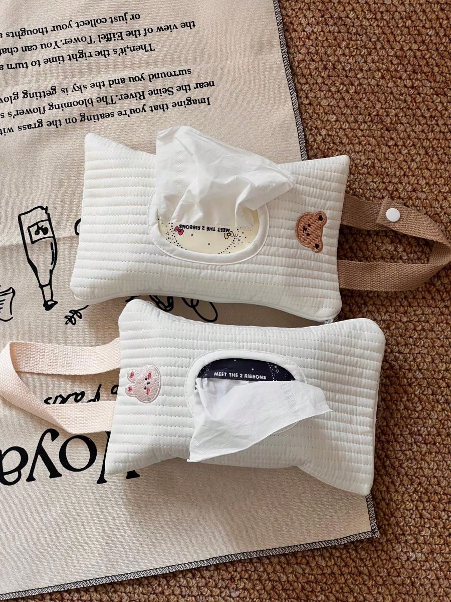 1 Buah Kotak Tisu Mobil Warna  - Embroidery Fonts ulasan dan harga
