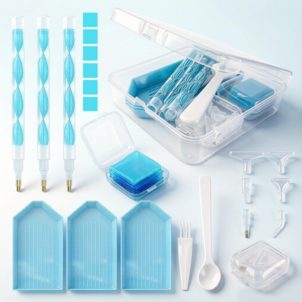 Perlengkapan Alat Lukis Berlia - Embroidery Kit Set ulasan dan harga