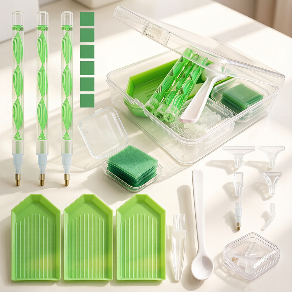 Perlengkapan Alat Lukis Berlia - Embroidery Kit Set ulasan dan harga
