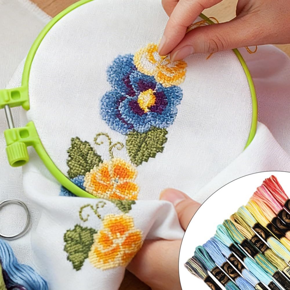 12 Gulungan 105 Yard 6 Ply Ben - Embroidery Stitch ulasan dan harga
