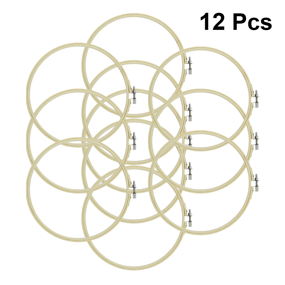 12Pcs Set Lingkaran Bordir Bam - Embroidery Hoop ulasan dan harga