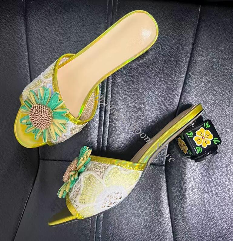 Sandal Selop Wanita Bordir Bun - Embroidery Lace ulasan dan harga