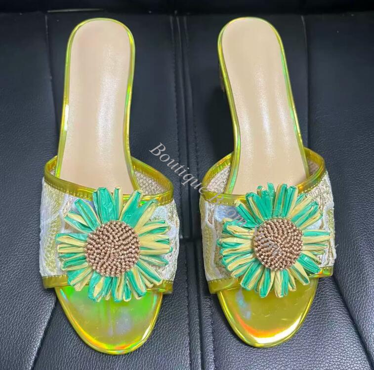 Sandal Selop Wanita Bordir Bun - Embroidery Lace ulasan dan harga