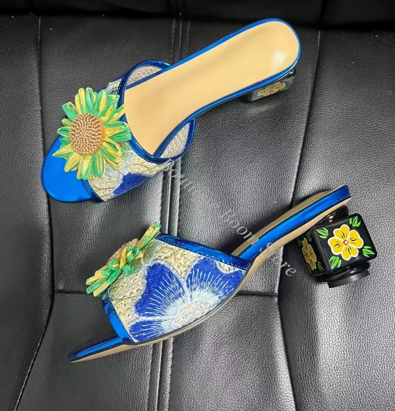 Sandal Selop Wanita Bordir Bun - Embroidery Lace ulasan dan harga