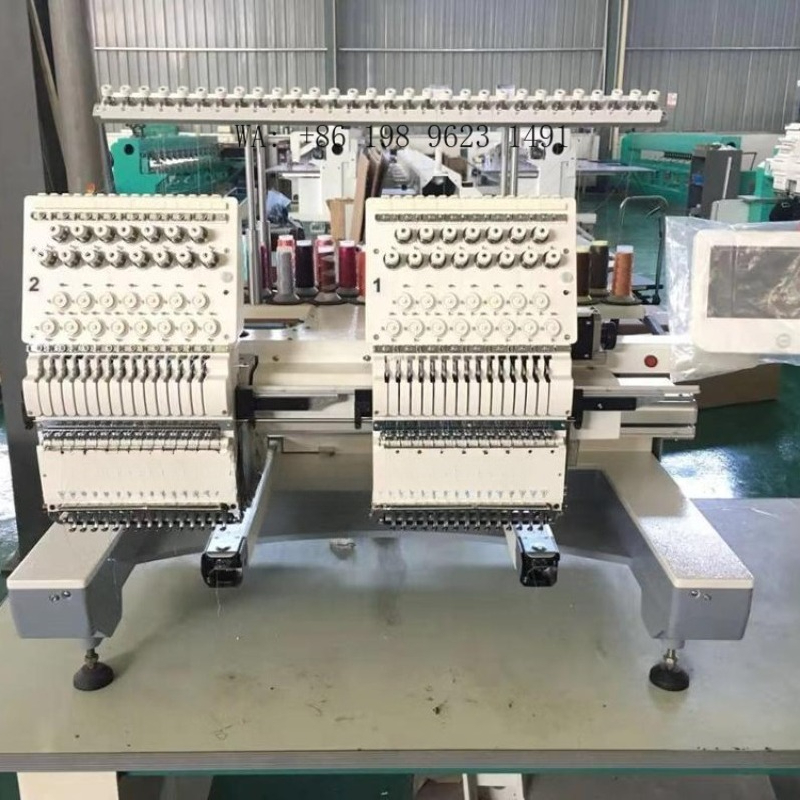 2 Kepala 15 Jarum Mesin Bordir - Embroidery Garments ulasan dan harga