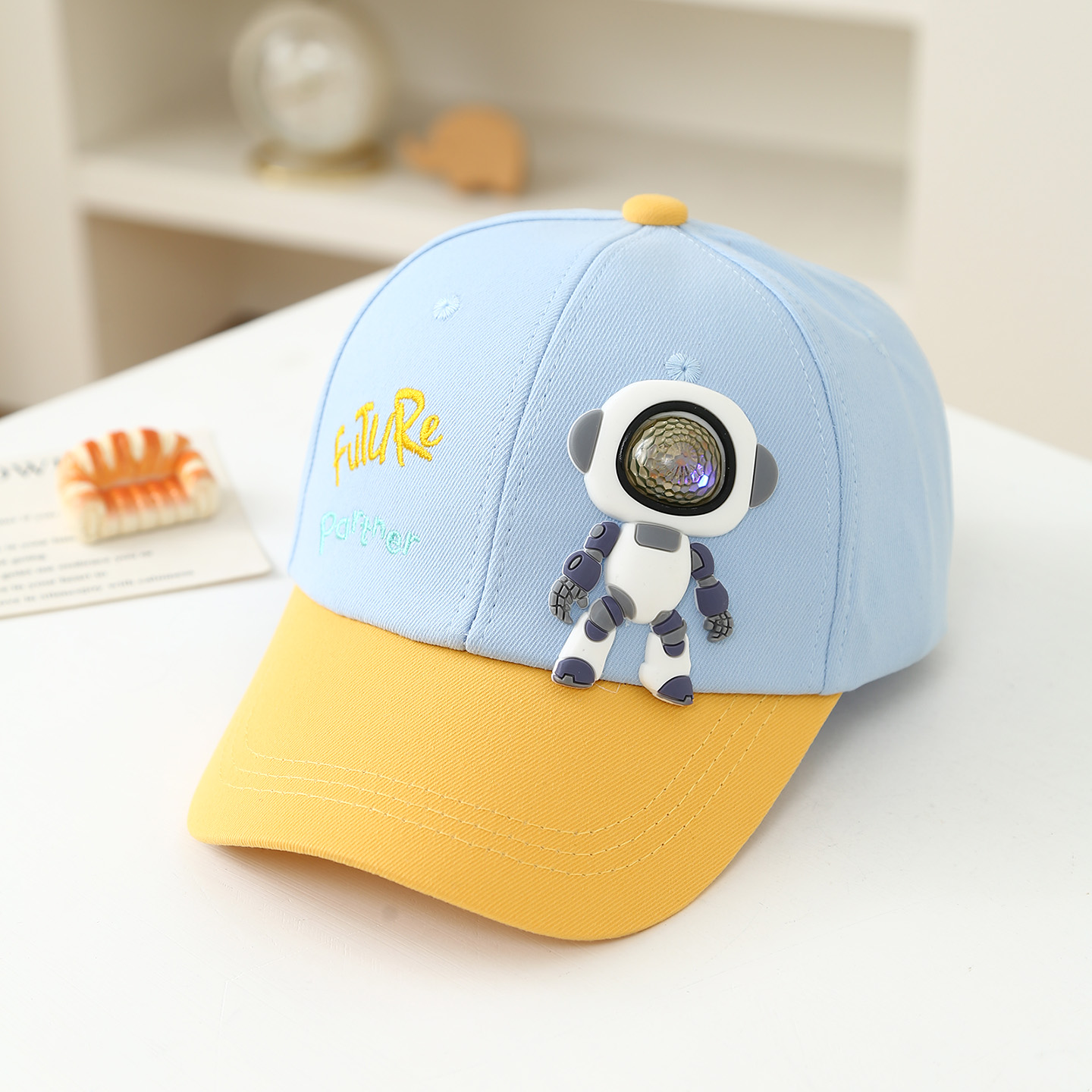 Boneka Robot Karet Lembut Anak - Embroidery Letter ulasan dan harga