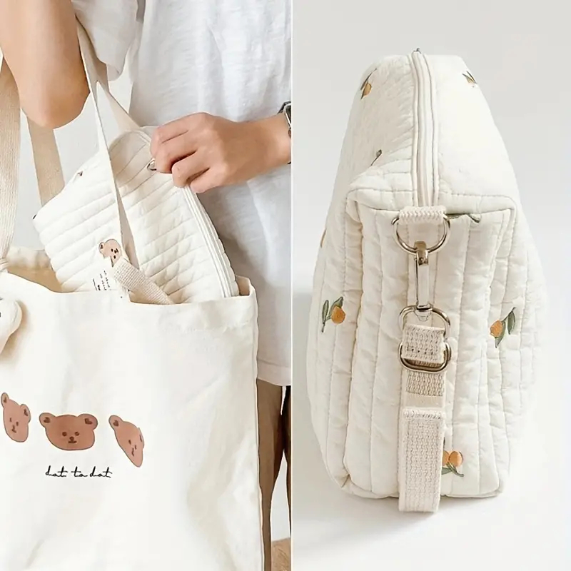 Tas penyimpanan portabel katun - Embroidery Fonts ulasan dan harga