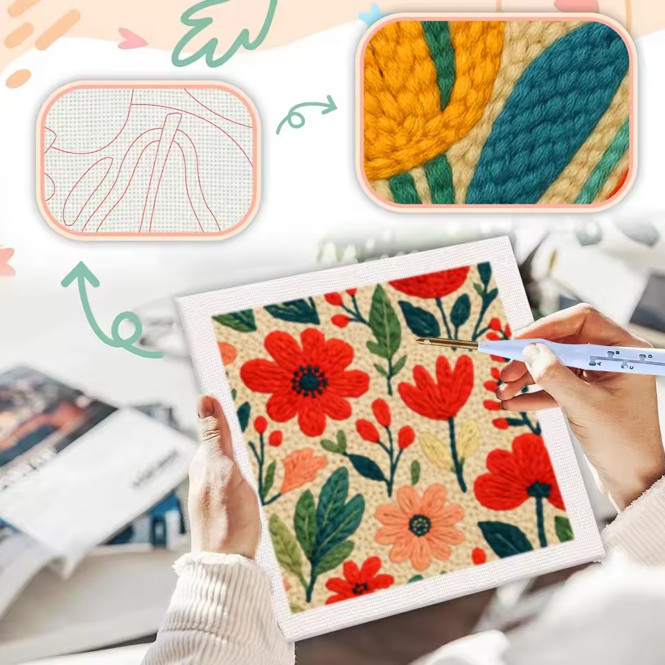 GATYZTORY Punch Needle Starter - Embroidery Ideas For Bags ulasan dan harga