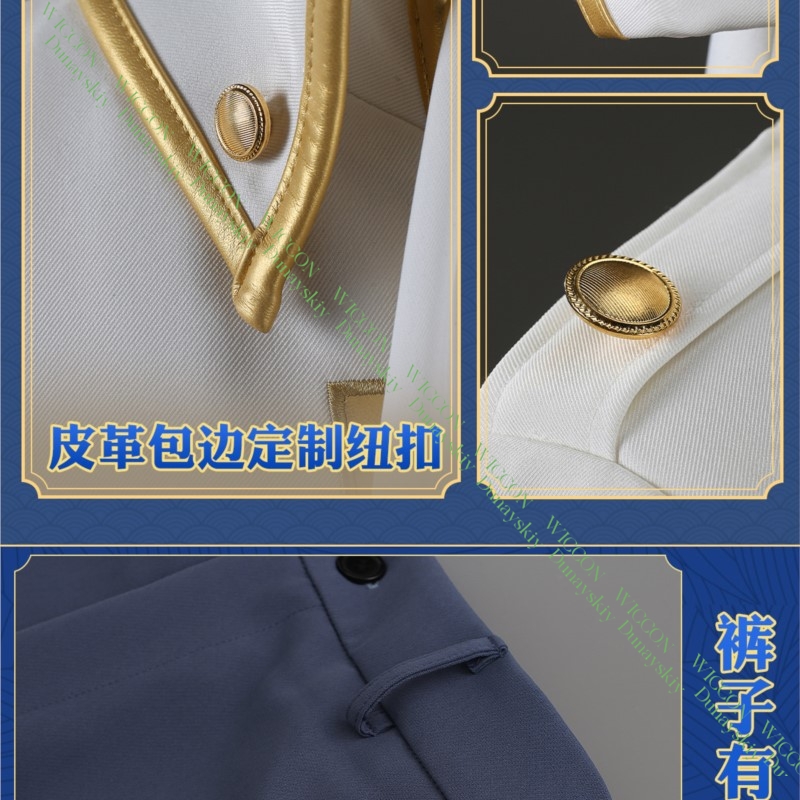 Kostum Cosplay Game Anime Gint - Embroidery Details ulasan dan harga