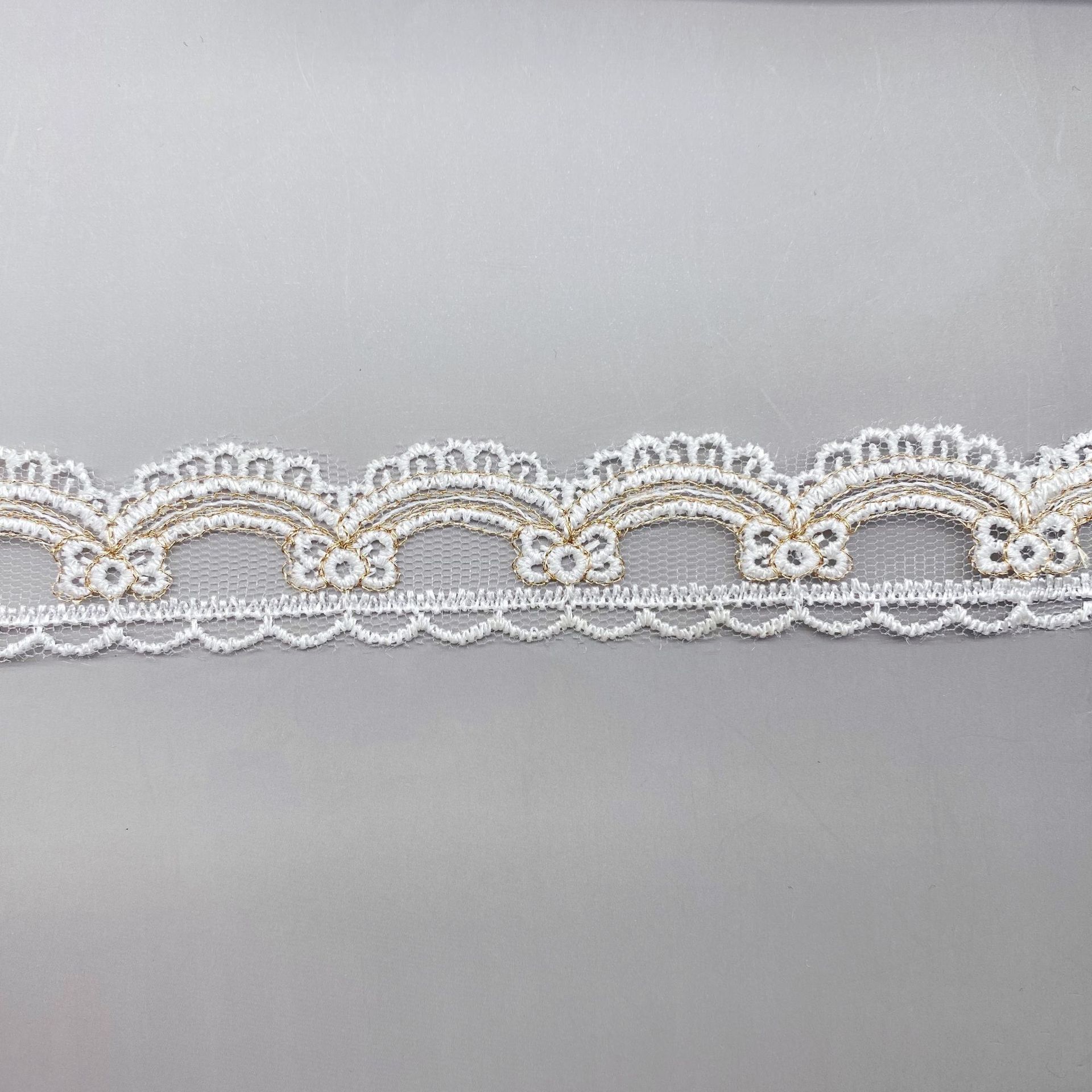 Kain Jala Bordir Pita Busur Be - Embroidery Ribbon ulasan dan harga