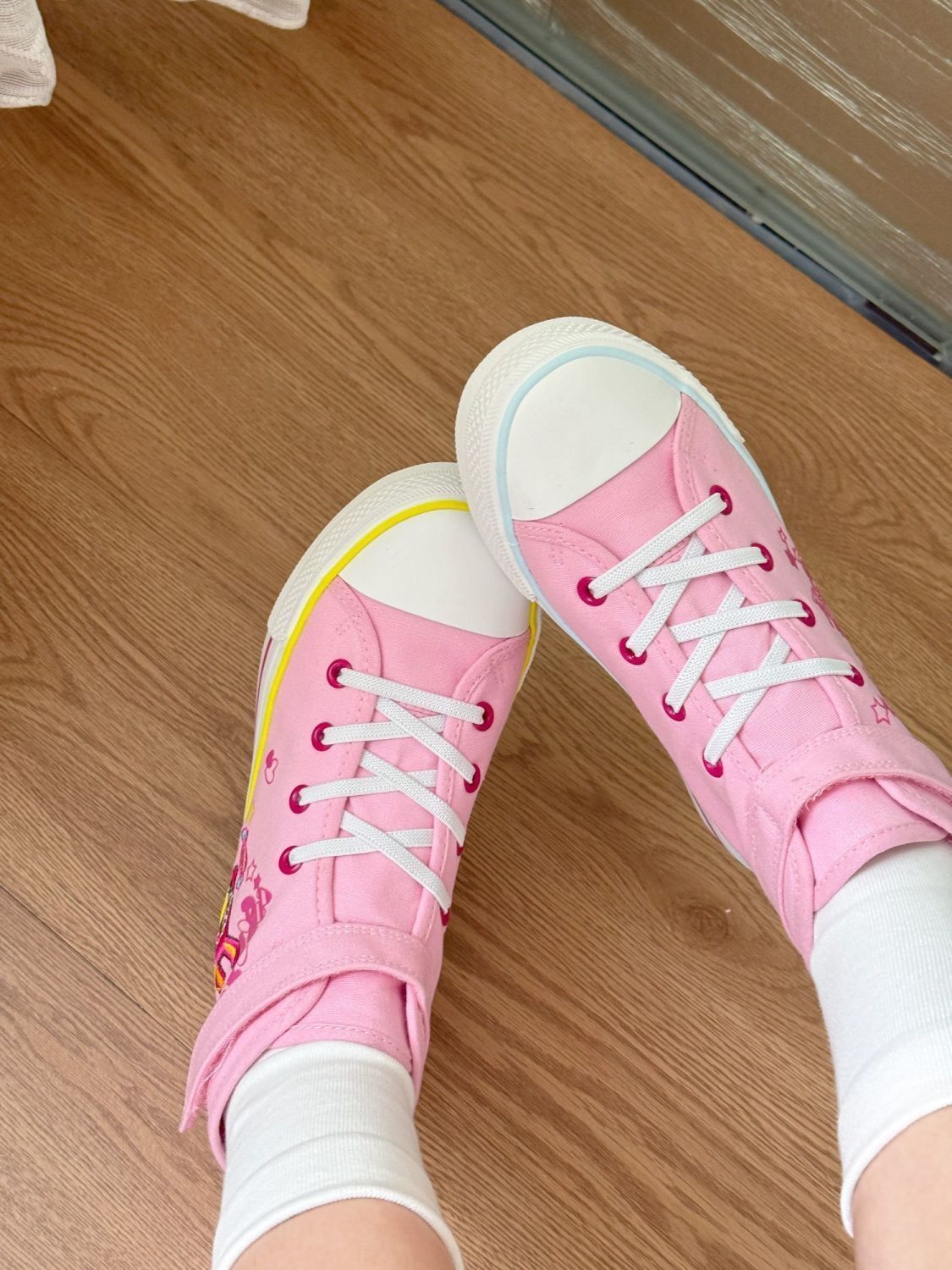 Sepatu Kanvas Pink Lucu Bordir - Embroidery Lace ulasan dan harga