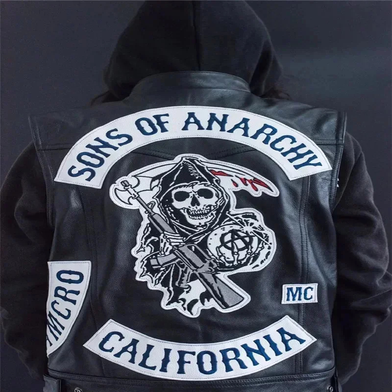 ABC123Leather Jaket Tanpa Leng - Embroidery Garments ulasan dan harga