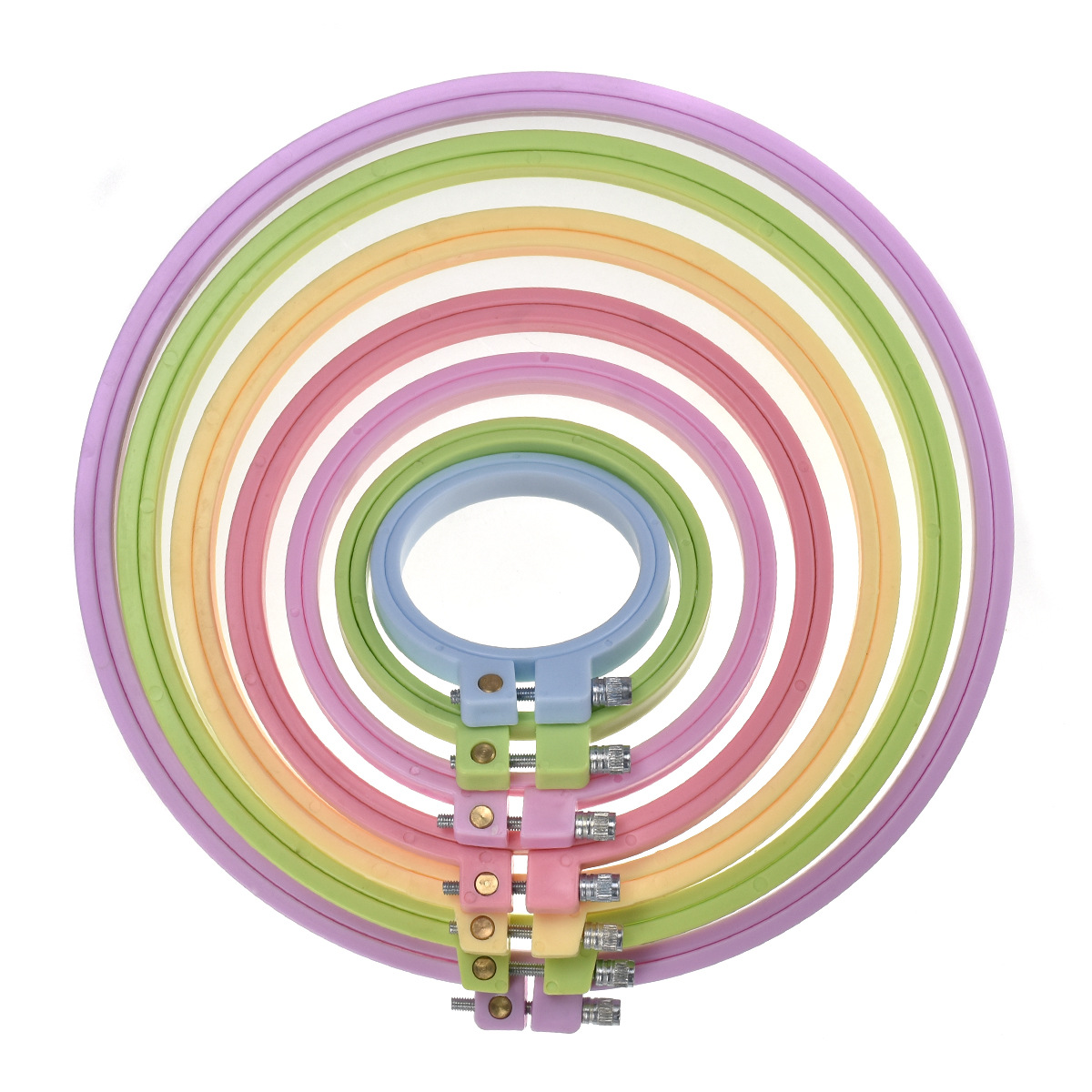 1/7 Buah 7-25Cm Lingkaran Sula - Embroidery Hoop ulasan dan harga