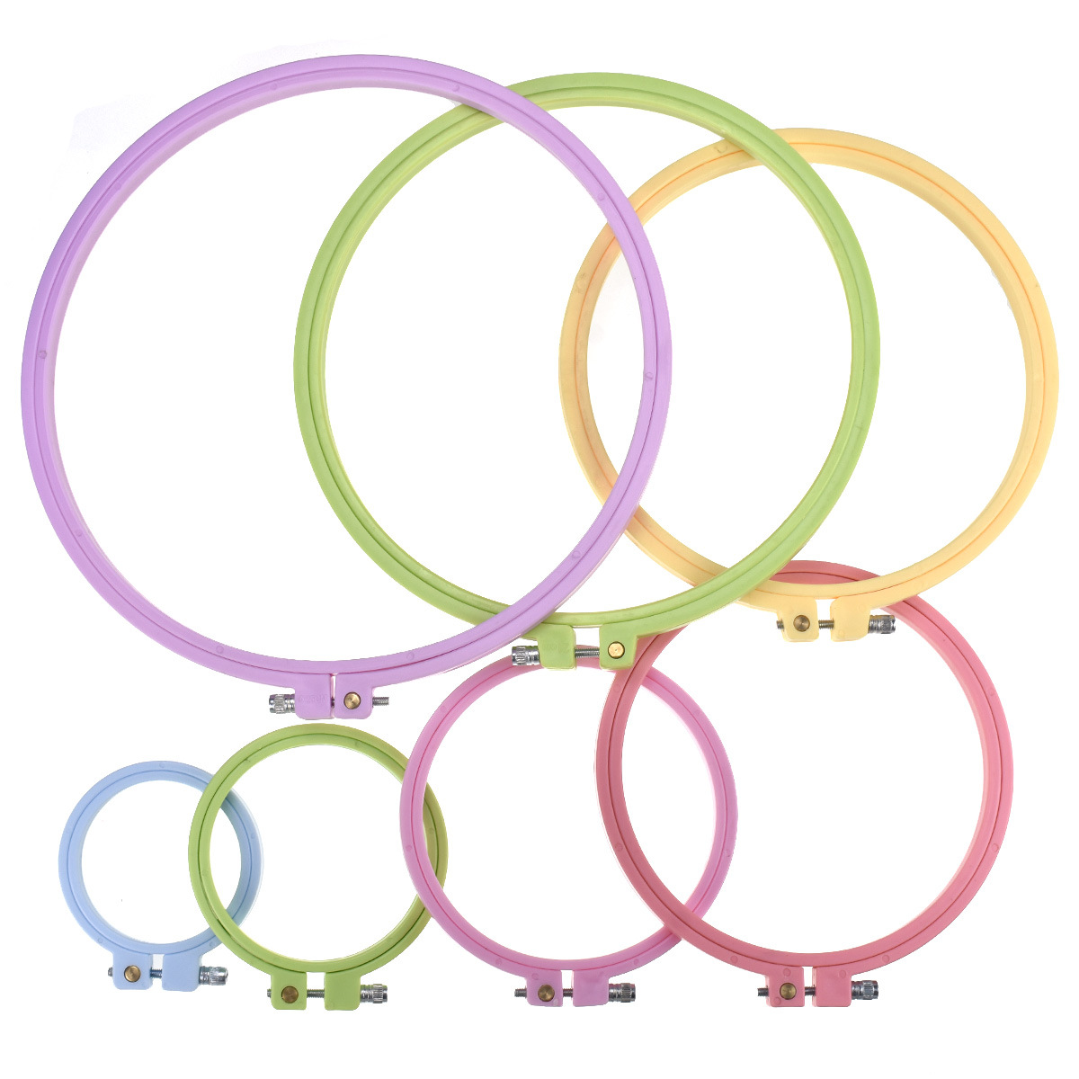 1/7 Buah 7-25Cm Lingkaran Sula - Embroidery Hoop ulasan dan harga