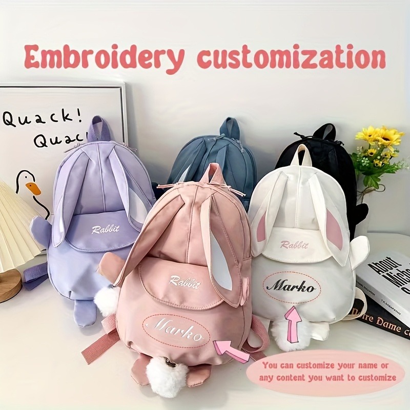 Ransel Kelinci dengan Nama yan - Embroidery Name Designs ulasan dan harga