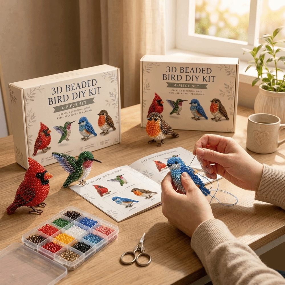 Kit Sulaman Manik-Manik Hewan  - Embroidery Kit Set ulasan dan harga