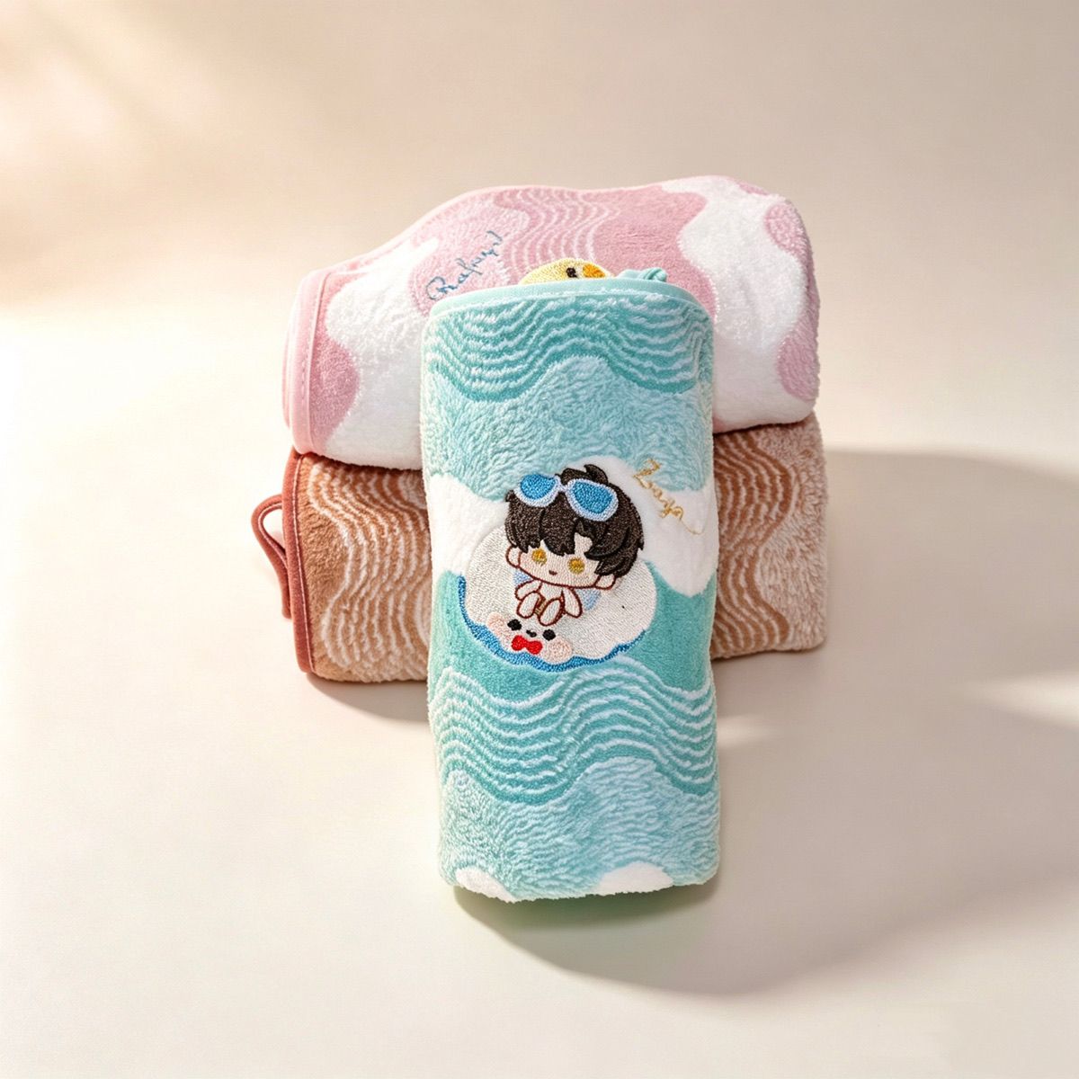 Handuk Tangan Anime Love and D - Embroidery Garments ulasan dan harga