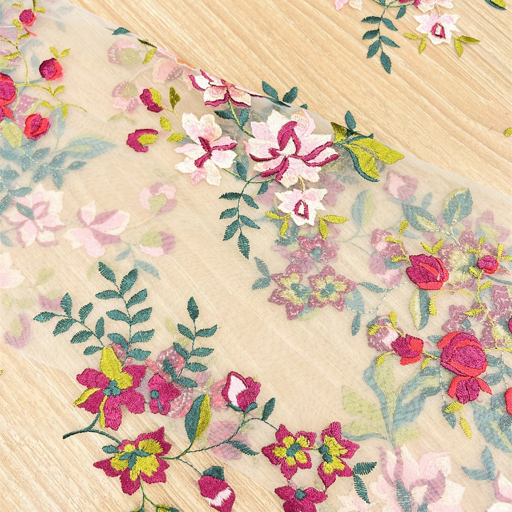 2Yds 130Cm Lebar Versi Padat A - Embroidery Lace ulasan dan harga