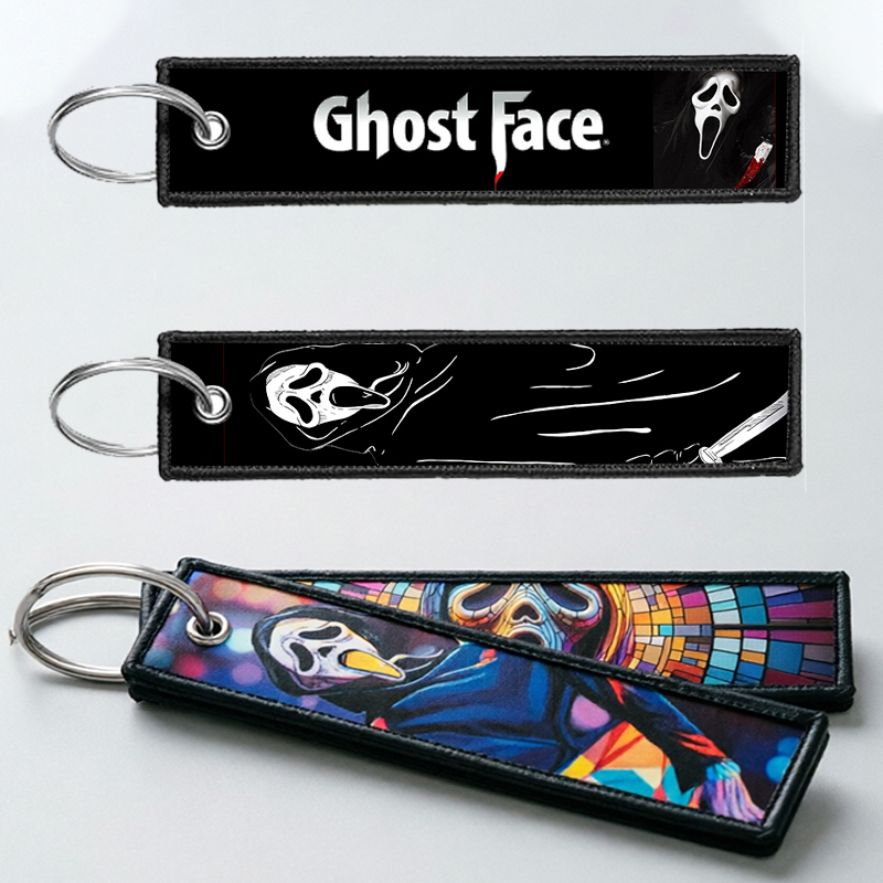 GHOST FACE Gantungan Kunci unt - Embroidery Hoop ulasan dan harga