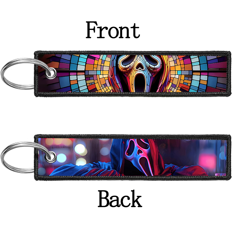 GHOST FACE Gantungan Kunci unt - Embroidery Hoop ulasan dan harga