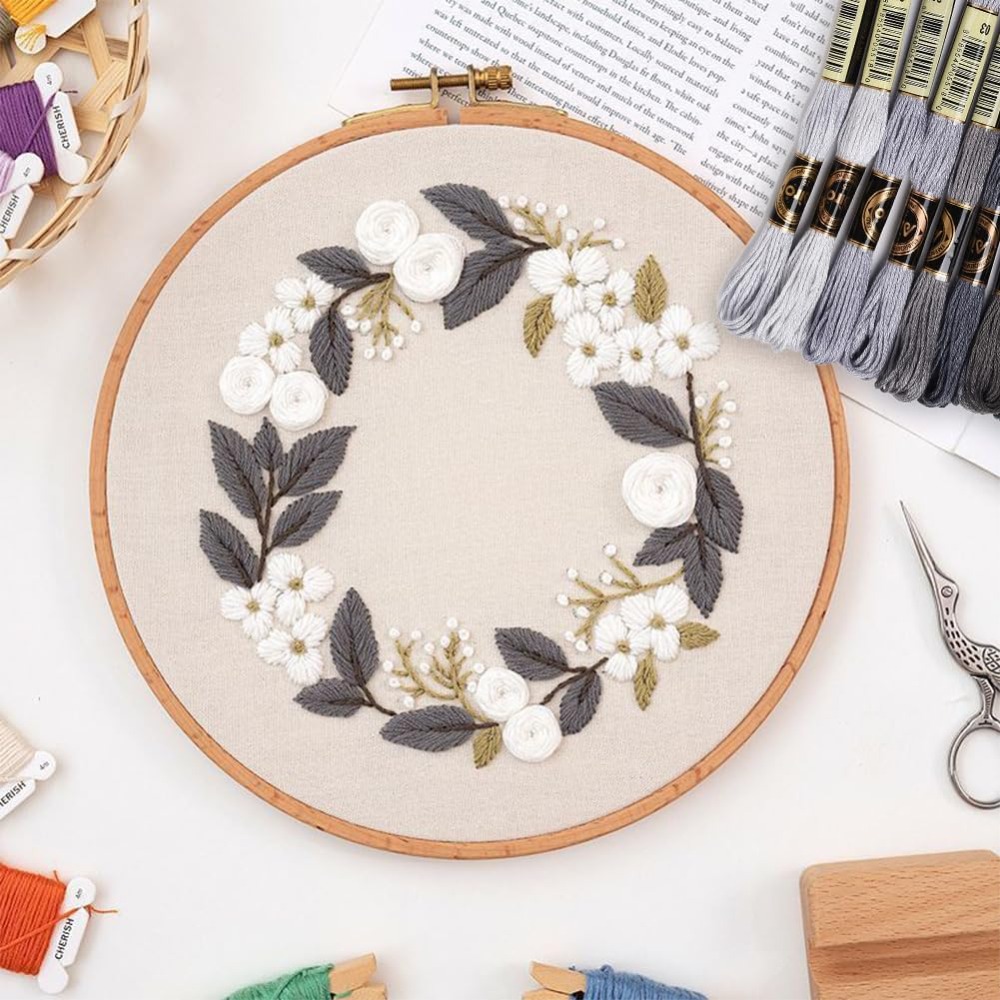8 Gulungan 70 Yard Gelang Pers - Embroidery Stitch ulasan dan harga