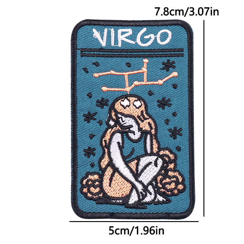 Patch Bordir Zodiak untuk Dise - Embroidery Ideas For Bags ulasan dan harga