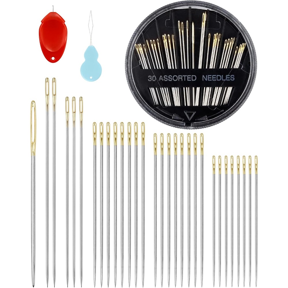 Set Jarum Jahit Tangan Baja 30 - Embroidery Kit Set ulasan dan harga