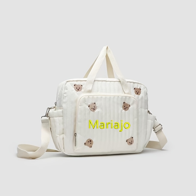 1 Buah Tas Duffle Travel Pola  - Embroidery Fonts ulasan dan harga