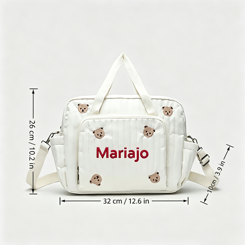 1 Buah Tas Duffle Travel Pola  - Embroidery Fonts ulasan dan harga