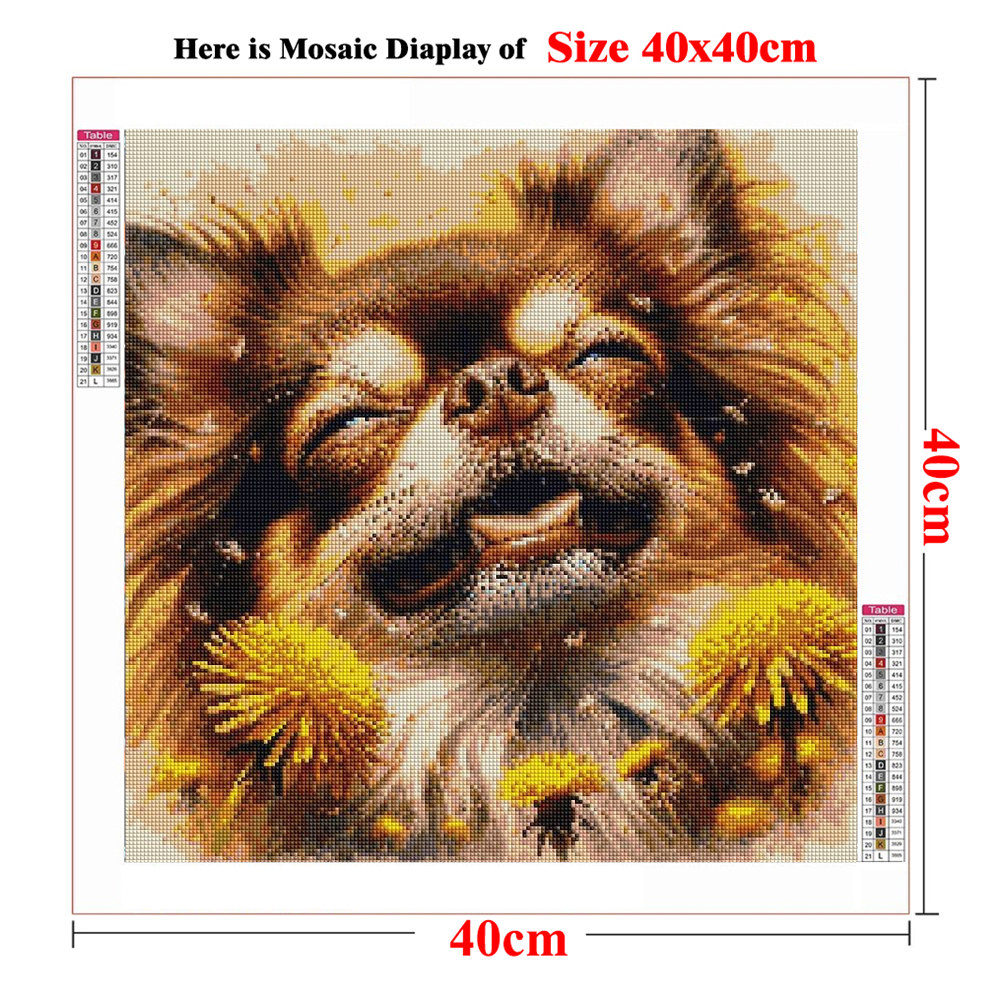 Lukisan Berlian DIY 5D Anjing  - Embroidery Ideas For Bags ulasan dan harga