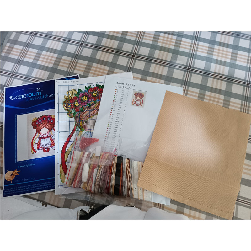 Dfea set jahitan silang mawar  - Embroidery Rose Stitch ulasan dan harga