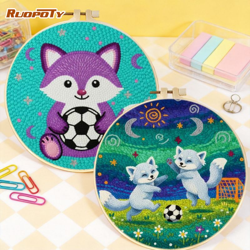 RUOPOTY Hedgehog Football Punc - Embroidery Ideas For Bags ulasan dan harga