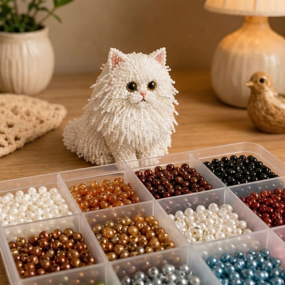 Kit Sulaman Manik-Manik Hewan  - Embroidery Kit Set ulasan dan harga