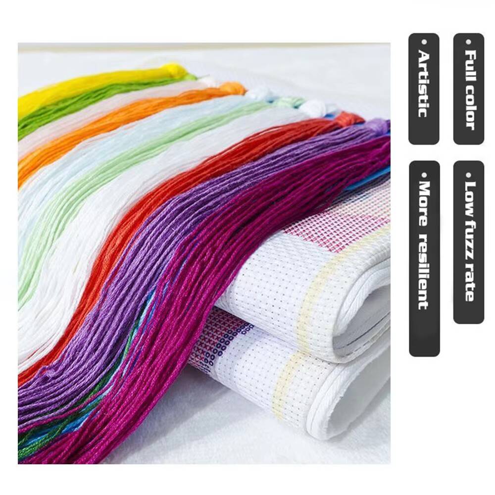 HUACAN Kit Sulaman Silang Bung - Embroidery Rose Stitch ulasan dan harga