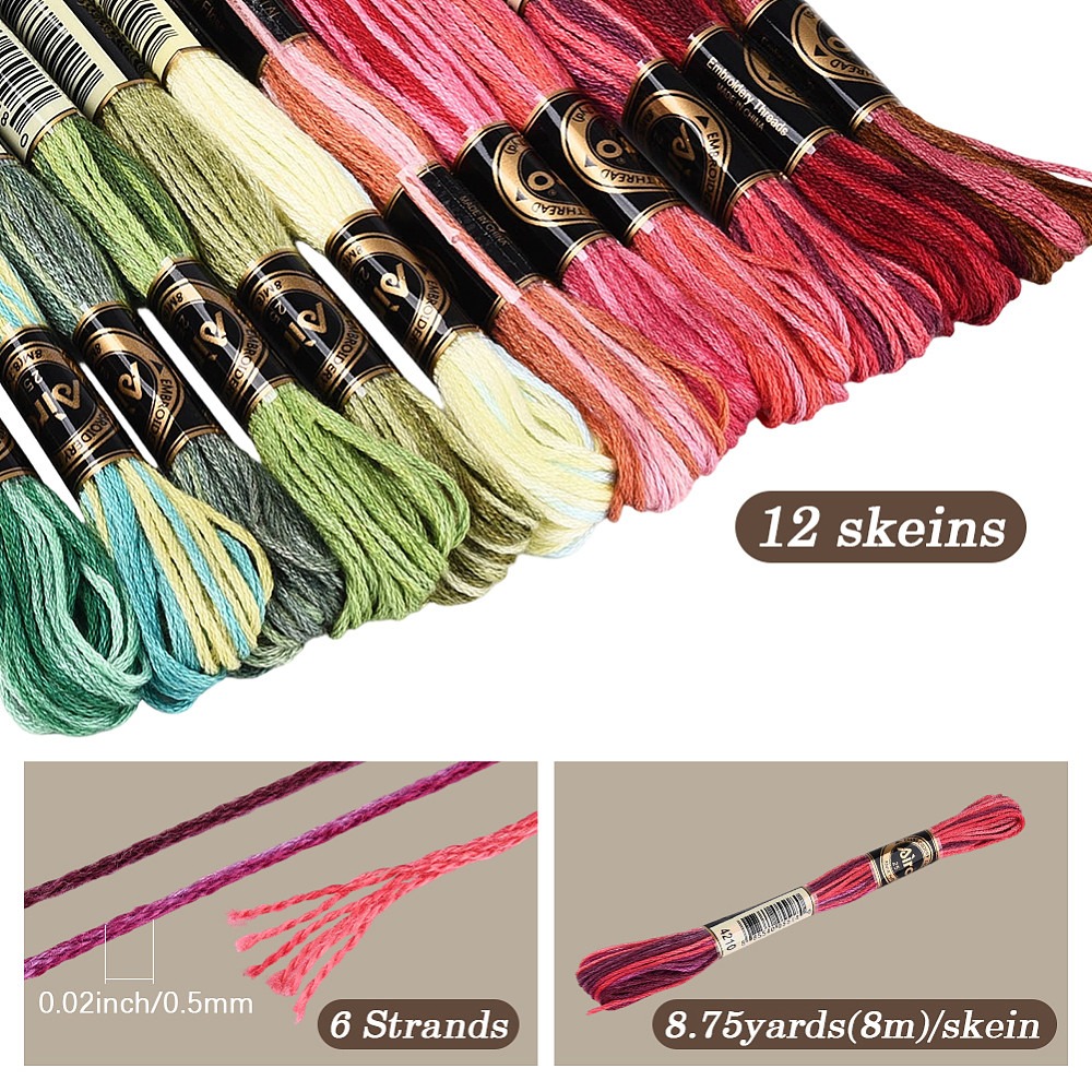 105 Yard Benang Sulam Floss 6  - Embroidery Stitch ulasan dan harga